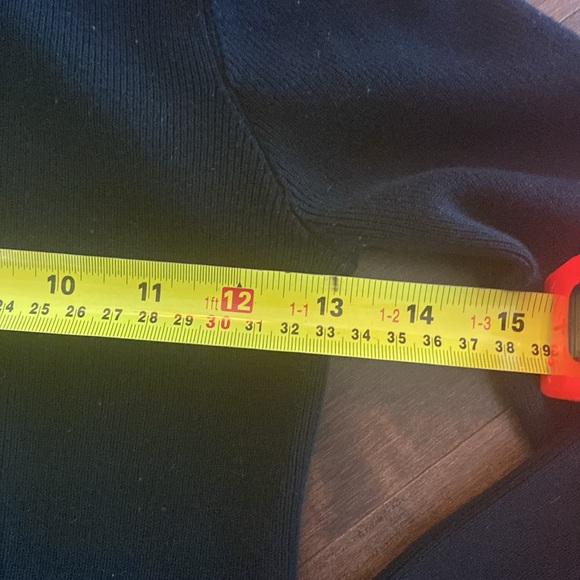 Zara - Black Ribbed Turtleneck Sweater Sz M - Picture 10 of 12